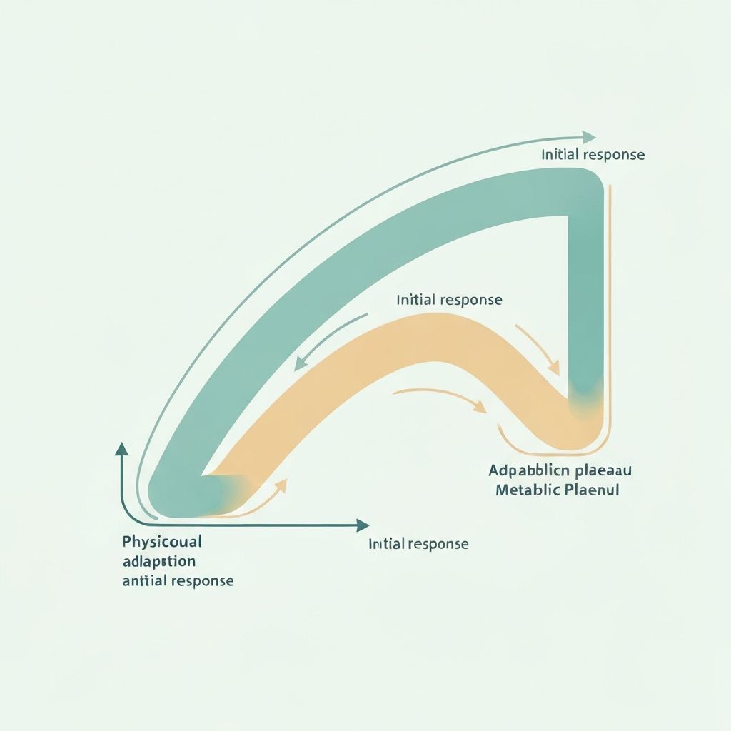 Abstract minimalist illustration of physiological adaptation phases